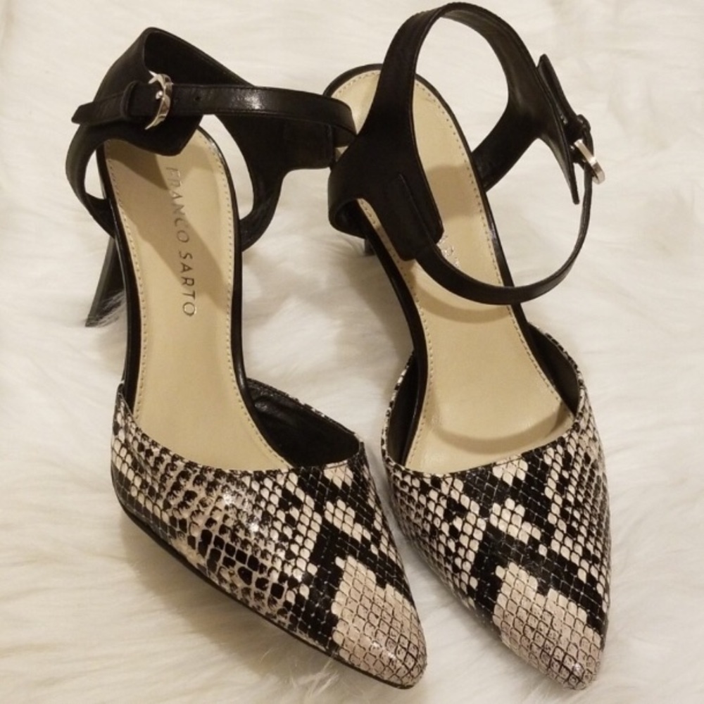 Franco Sarto Snake print Heels!!